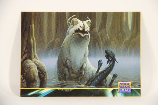 Star Wars Galaxy 1994 Topps Trading Card #143 Giant Swamp Slug Artwork ENG L008256