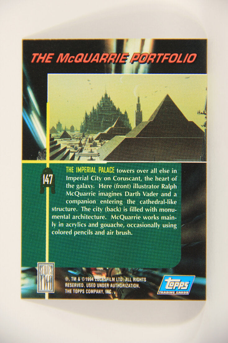 Star Wars Galaxy 1994 Topps Trading Card #147 Imperial Palace Coruscant Artwork ENG L008260