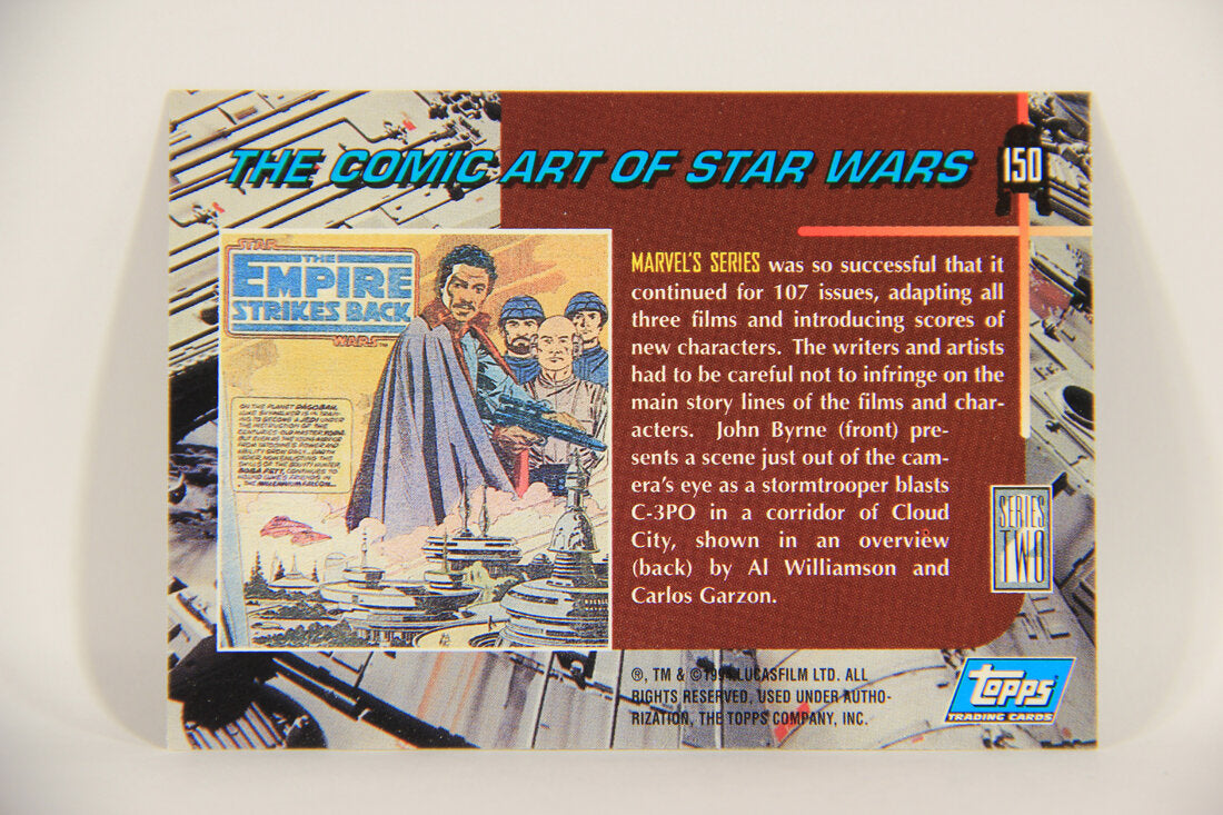Star Wars Galaxy 1994 Topps Trading Card #150 C-3PO Blasted Artwork ENG L008263