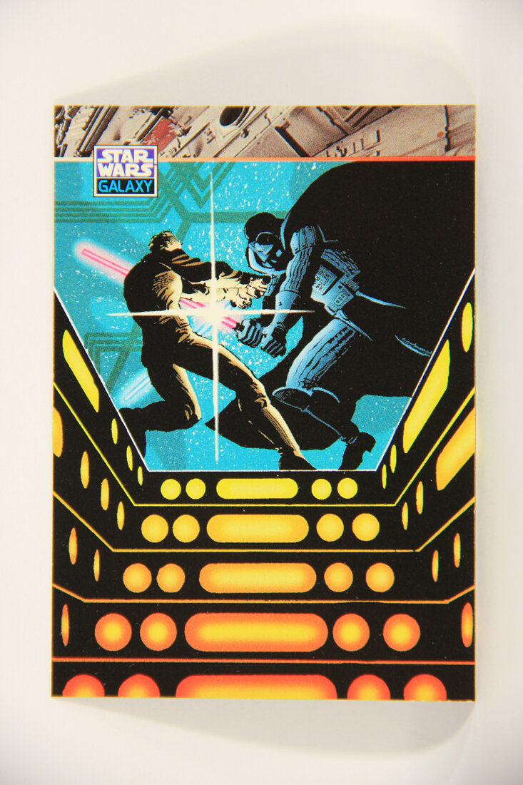 Star Wars Galaxy 1994 Topps Trading Card #154 The Duel Begins Artwork ENG L008267