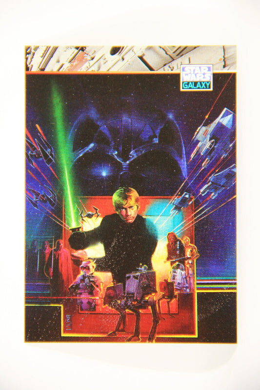 Star Wars Galaxy 1994 Topps Trading Card #156 Luke Jedi Knight Artwork ENG L008269