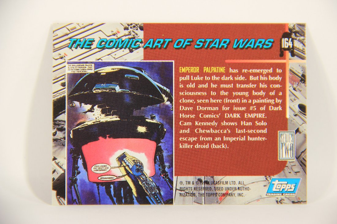 Star Wars Galaxy 1994 Topps Trading Card #164 Emperor Palpatine Artwork ENG L008277