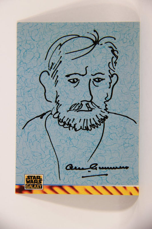 Star Wars Galaxy 1994 Topps Trading Card #173 Sir Alec Guinness Artwork ENG L008286