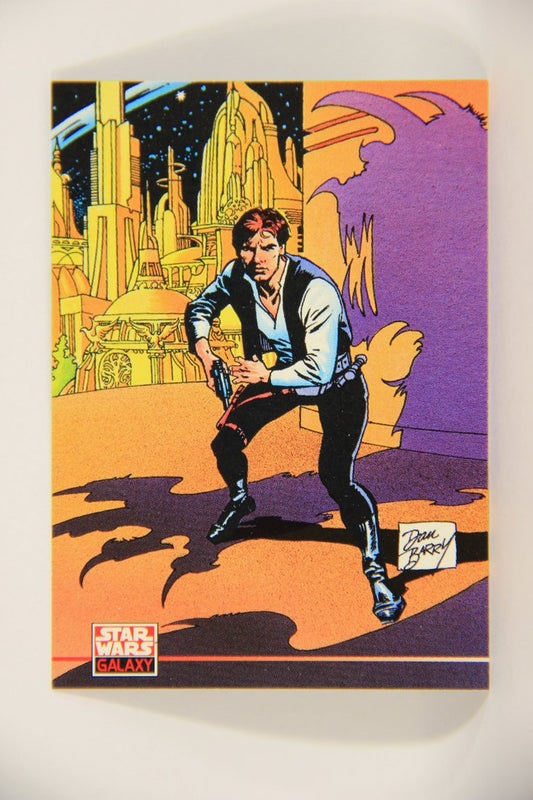 Star Wars Galaxy 1994 Topps Trading Card #210 Han Solo Artwork ENG L008321