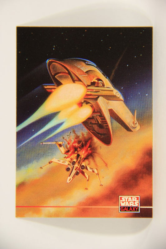 Star Wars Galaxy 1994 Topps Trading Card #220 Boba Fett Slave1 Artwork ENG L008330