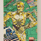 Star Wars Galaxy 1994 Topps Card #225 R2-D2 And C-3PO Droids Artwork ENG L008335