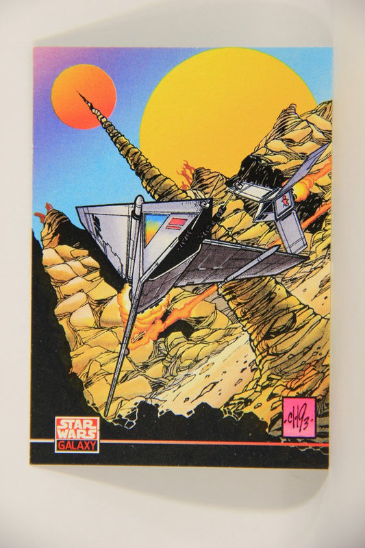 Star Wars Galaxy 1994 Topps Trading Card #233 Stone Needle Pilots Artwork ENG L008342