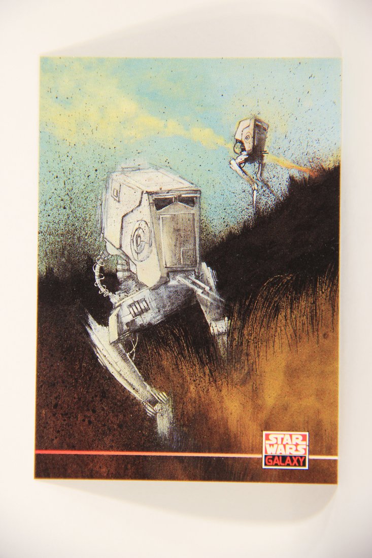 Star Wars Galaxy 1994 Topps Trading Card #242 AT-ST Imperial Walkers Artwork ENG L008351