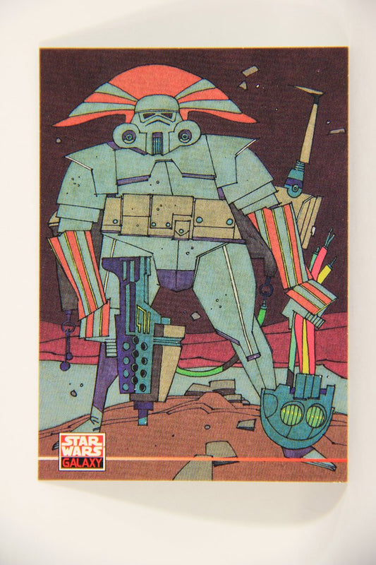 Star Wars Galaxy 1994 Topps Trading Card #250 Abstract Stormtrooper Artwork ENG L008358