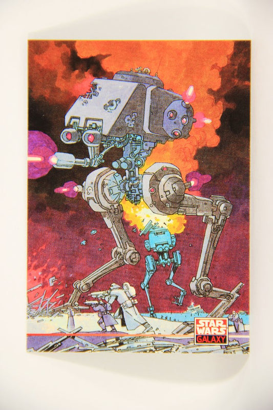 Star Wars Galaxy 1994 Topps Trading Card #256 Imperial Walkers AT-ST Artwork ENG L008364