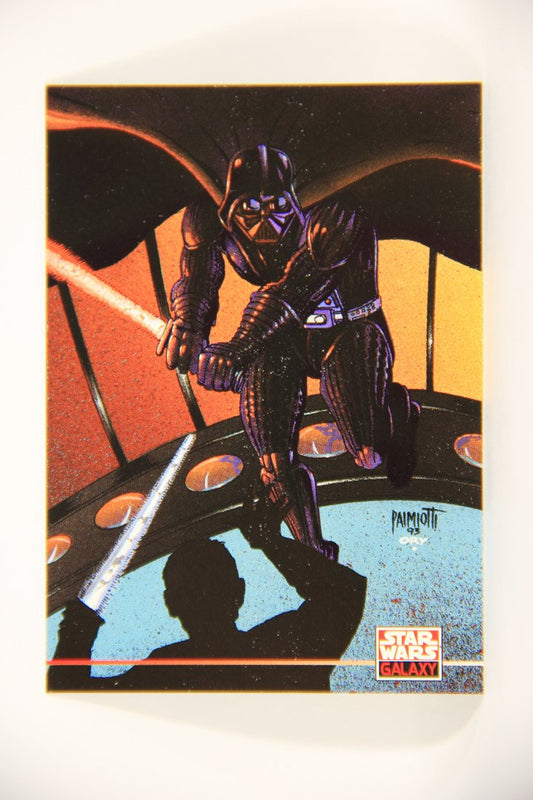 Star Wars Galaxy 1994 Topps Trading Card #258 Darth Vader Duel Artwork ENG L008366