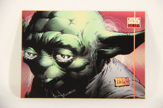 Star Wars Galaxy 1994 Topps Trading Card #262 Master Yoda Artwork ENG L008370