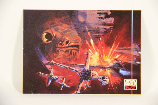 Star Wars Galaxy 1994 Topps Trading Card #273 ROTJ Final Battle Artwork ENG L008378