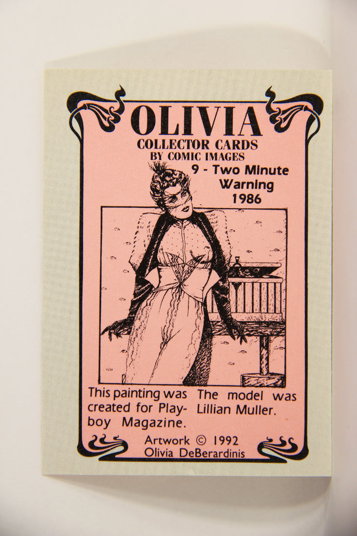 Olivia De Berardinis 1992 Trading Card #9 Two Minute Warning 1986 ENG Pin-Up Art L008648