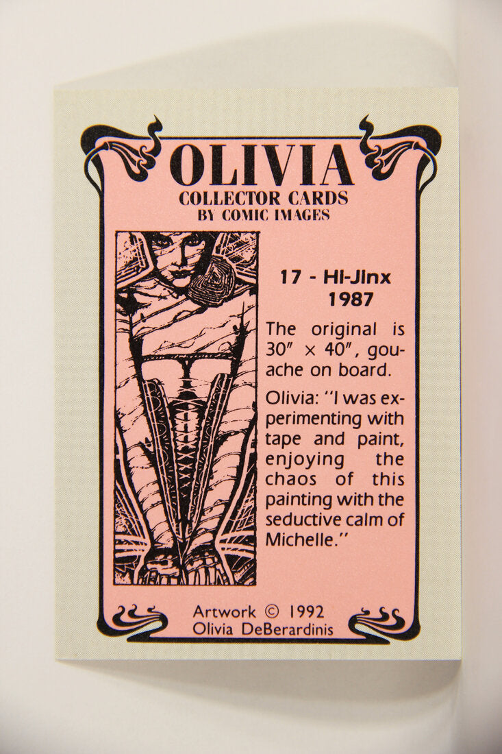 Olivia De Berardinis 1992 Trading Card #17 Hi-Jinx 1987 ENG Pin-Up Art L008656