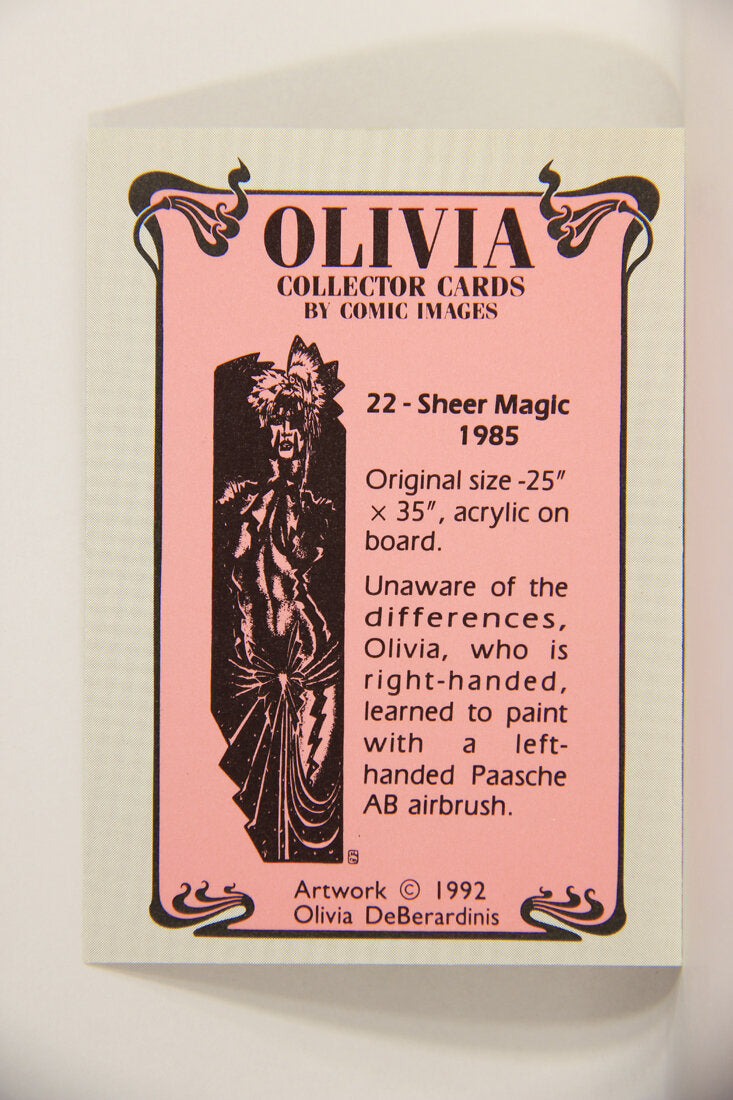 Olivia De Berardinis 1992 Trading Card #22 Sheer Magic 1985 ENG Pin-Up Art L008661