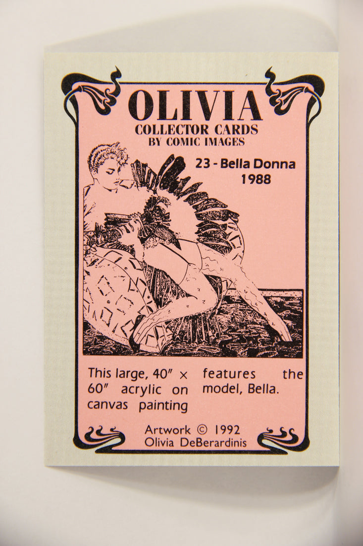 Olivia De Berardinis 1992 Trading Card #23 Bella Dona 1988 ENG Pin-Up Art L008662