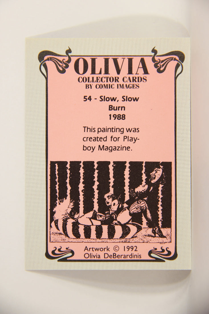 Olivia De Berardinis 1992 Trading Card #54 Slow Slow Burn 1988 ENG Pin-Up Art L008693