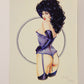 Olivia De Berardinis 1992 Trading Card #59 Piano Corset 1982 ENG Pin-Up Art L008698
