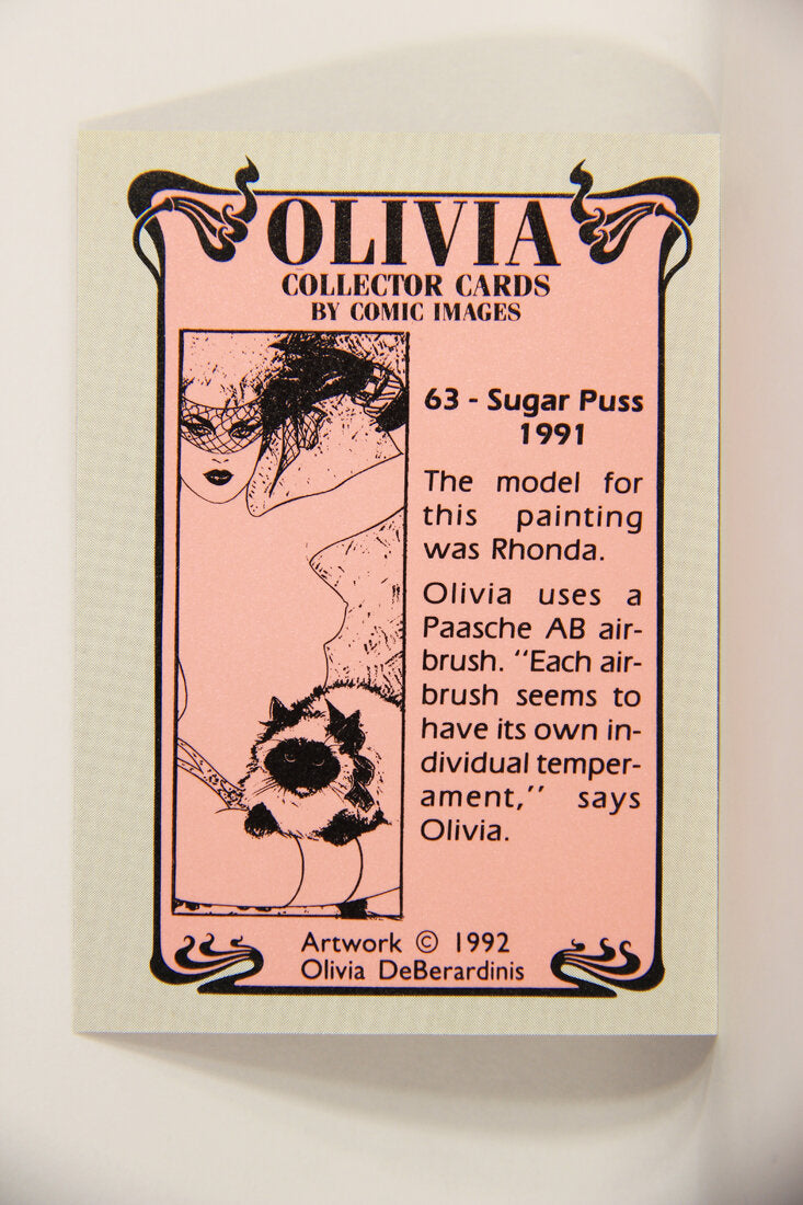 Olivia De Berardinis 1992 Trading Card #63 Sugar Puss 1991 ENG Pin-Up Art L008702
