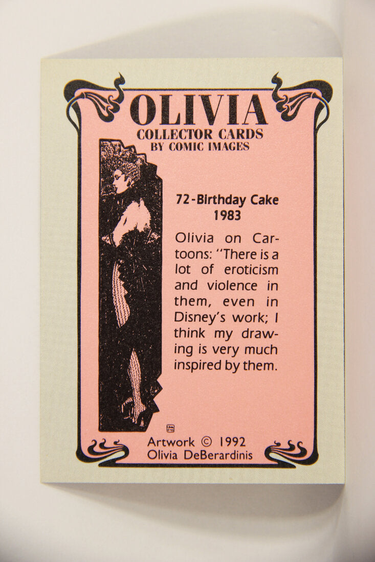 Olivia De Berardinis 1992 Trading Card #72 Birthday Cake 1983 ENG Pin-Up Art L008711