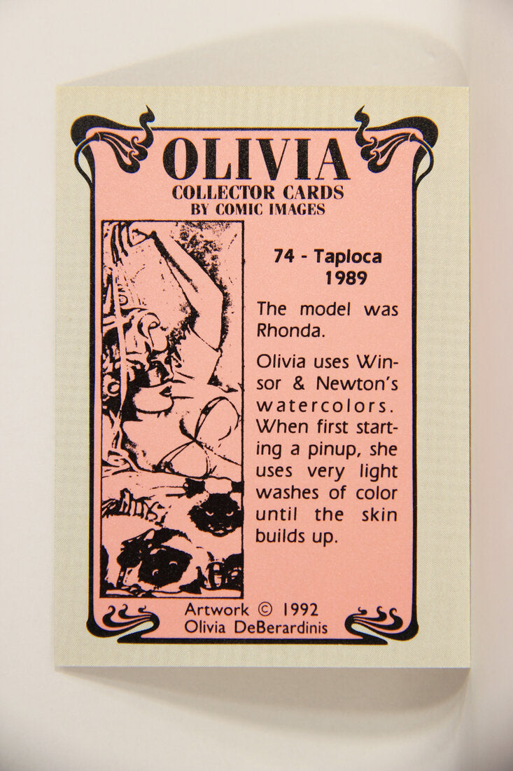 Olivia De Berardinis 1992 Trading Card #74 Tapioca 1989 ENG Pin-Up Art L008713