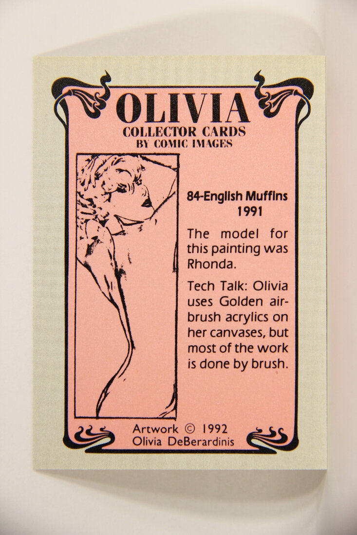 Olivia De Berardinis 1992 Trading Card #84 English Muffins 1991 ENG Pin-Up Art L008723