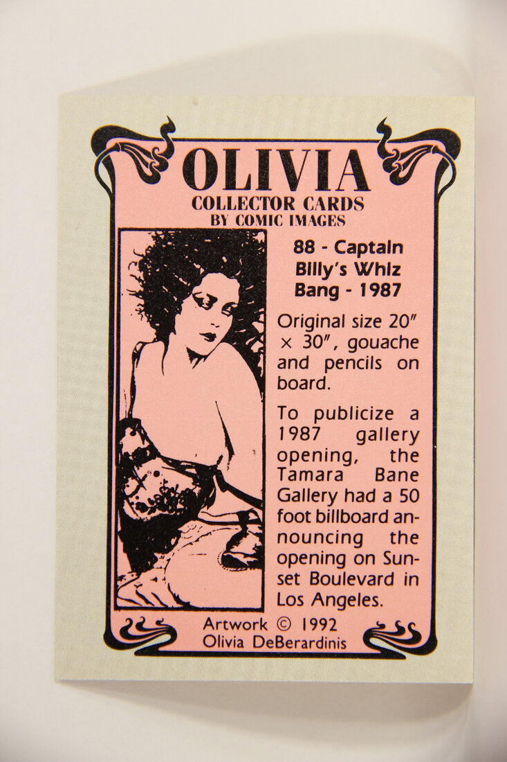 Olivia De Berardinis 1992 Trading Card #88 Captain Billy's Whiz Bang 1987 ENG Pin-Up Art L008727