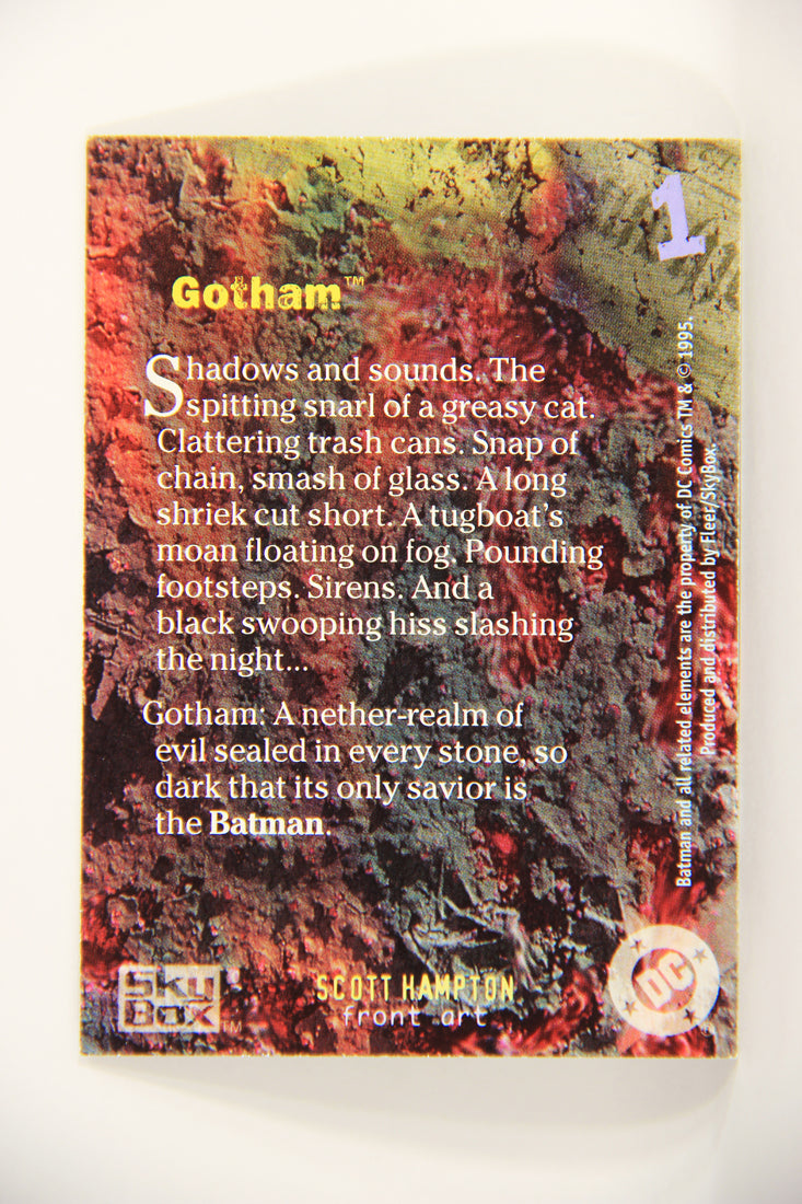 Batman Master Series 1995 Trading Card #1 Gotham ENG L008730