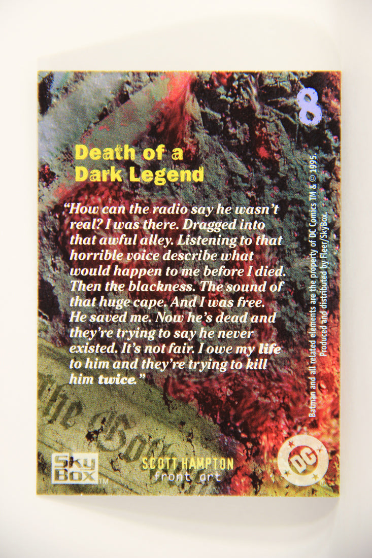 Batman Master Series 1995 Trading Card #8 Death Of A Dark Legend ENG L008737