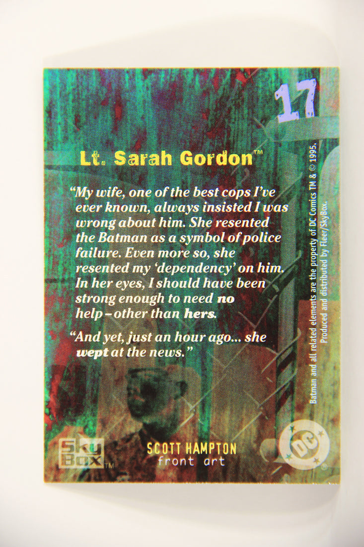 Batman Master Series 1995 Trading Card #17 Lt. Sarah Gordon ENG L008746