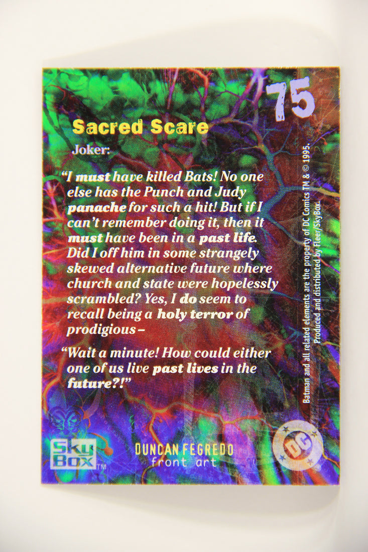 Batman Master Series 1995 Trading Card #75 Sacred Scare ENG L008804