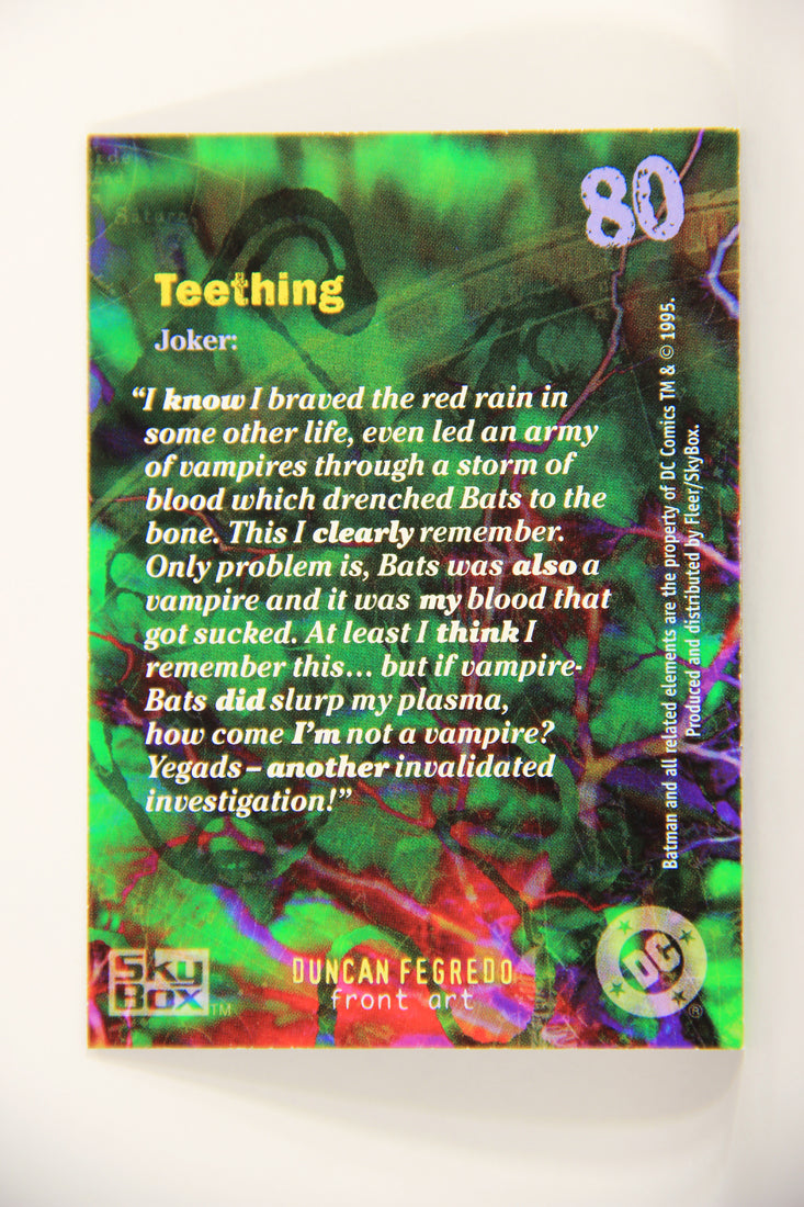 Batman Master Series 1995 Trading Card #80 Teething ENG L008809