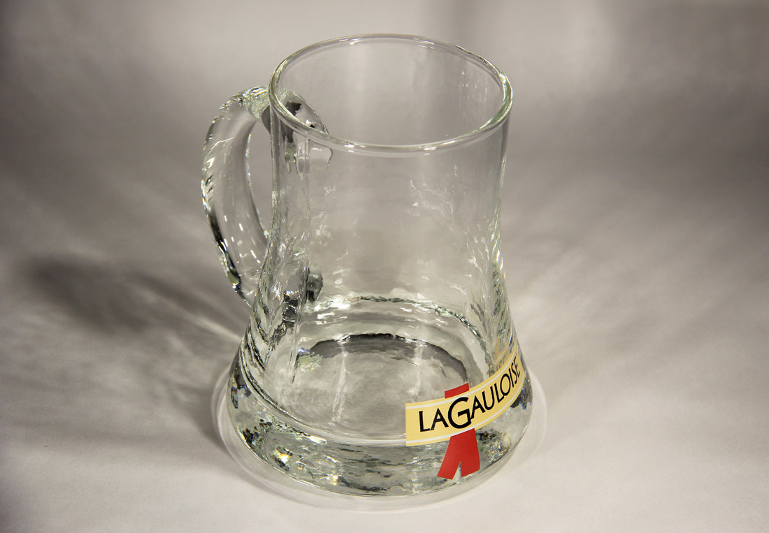 La Gauloise Beer Mouth Blown Glass Mug Belgium L008927