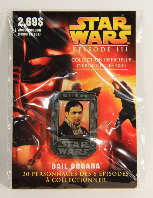 Star Wars Bail Organa 2005 Canadian French Lapel Pin Revenge Of The Sith New Sealed L008945