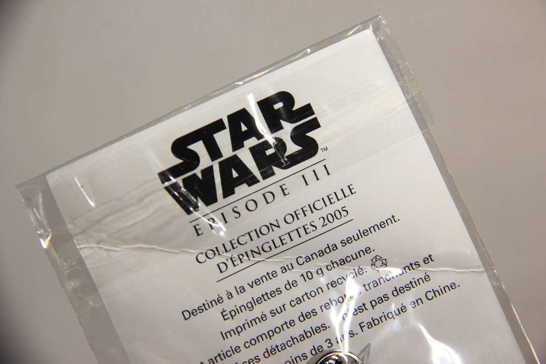 Star Wars Mace Windu 2005 Canadian French Lapel Pin Revenge Of The Sith New Sealed L008960