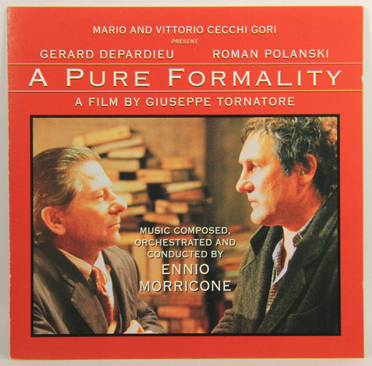 A Pure Formality Soundtrack 1994 OST Ennio Moricone USA L009277