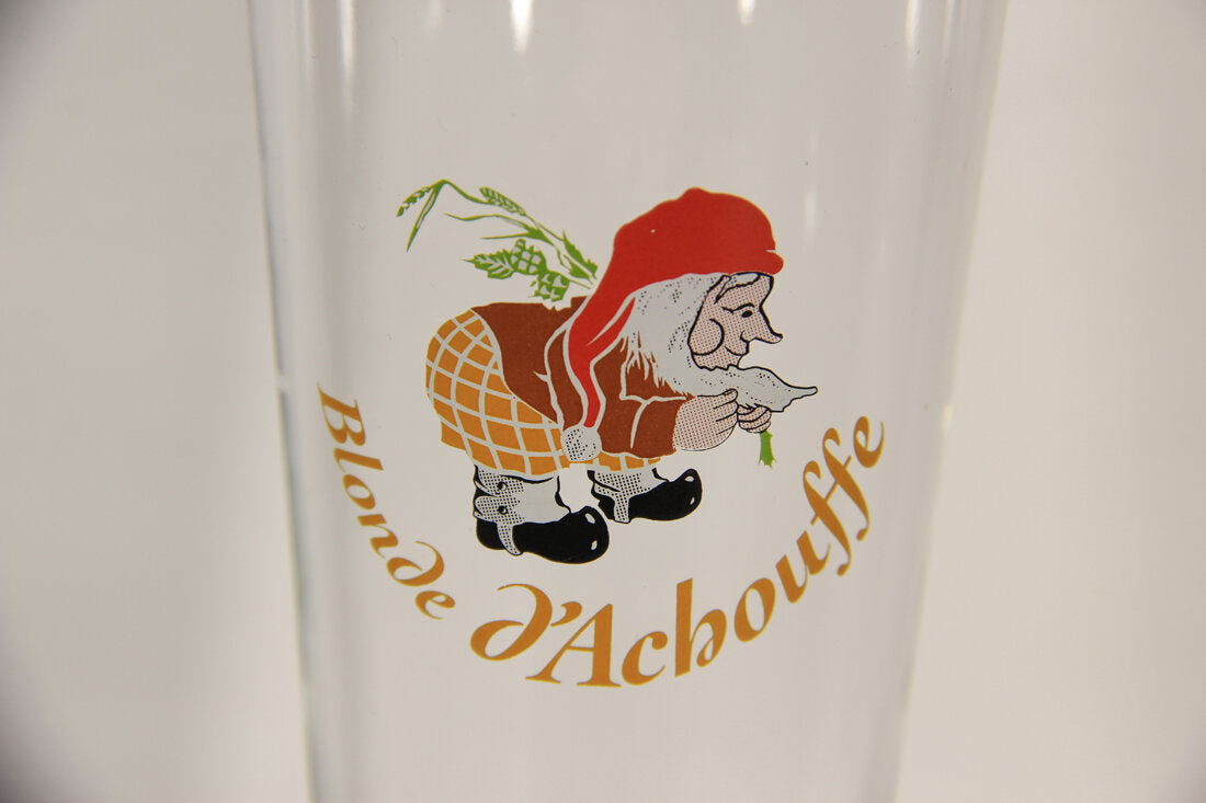 Blonde D'Achouffe Belgium Pilsner Beer Glass Dwarf Logo L009470