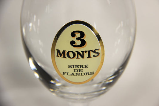 3 Monts Beer Glass France Tulip Glass Type Bière de Flandre L009491