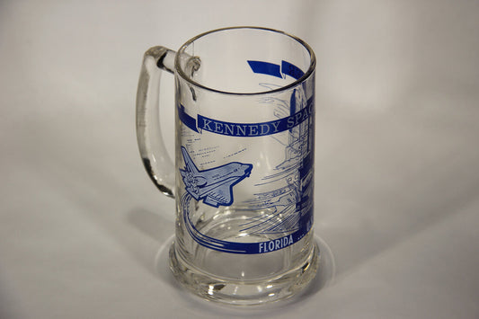 Vintage Space Shuttle Florida Kennedy Space Center Glass Mug L009549