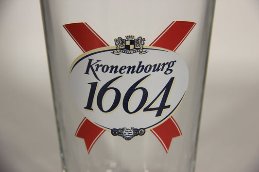 Kronenbourg Beer Shaker Pint Glass France L009560