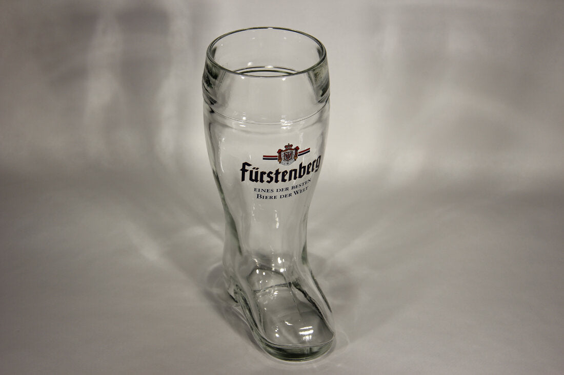 Furstenberg Clear Boot Shaped Beer Glass Germany L009565