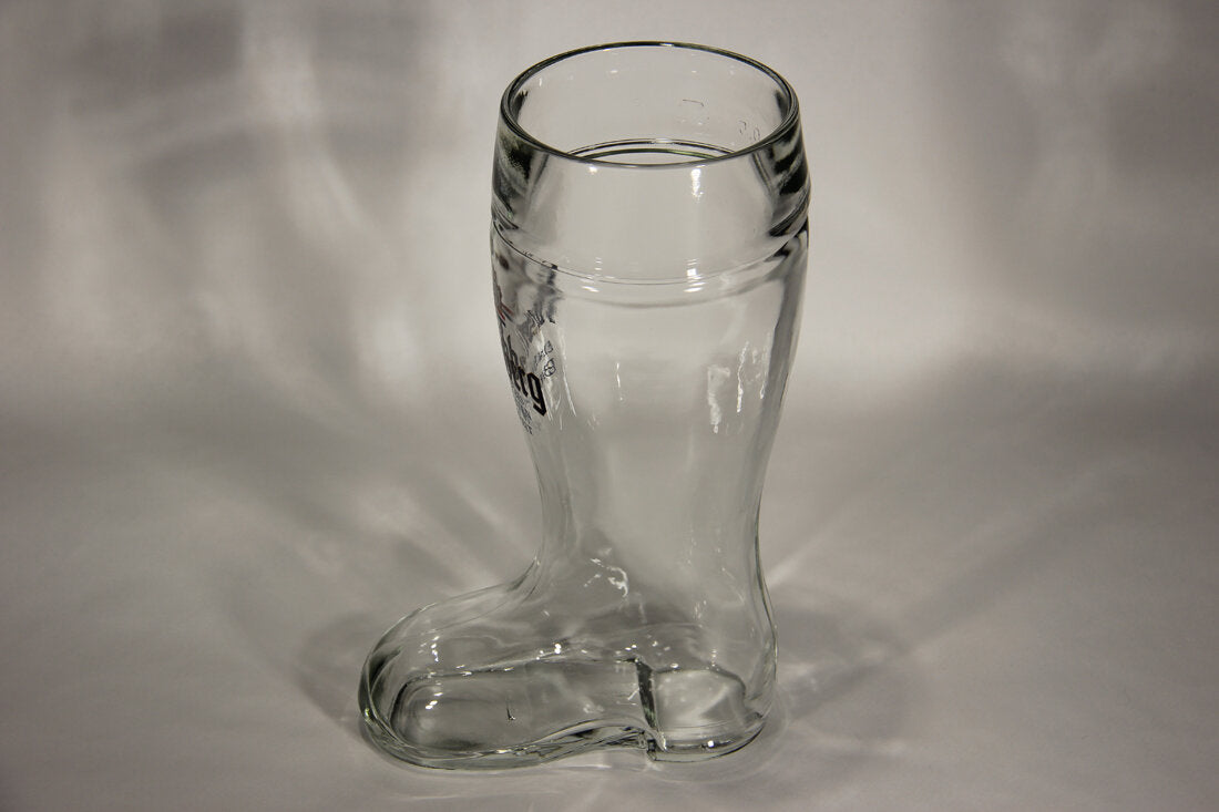 Furstenberg Clear Boot Shaped Beer Glass Germany L009565