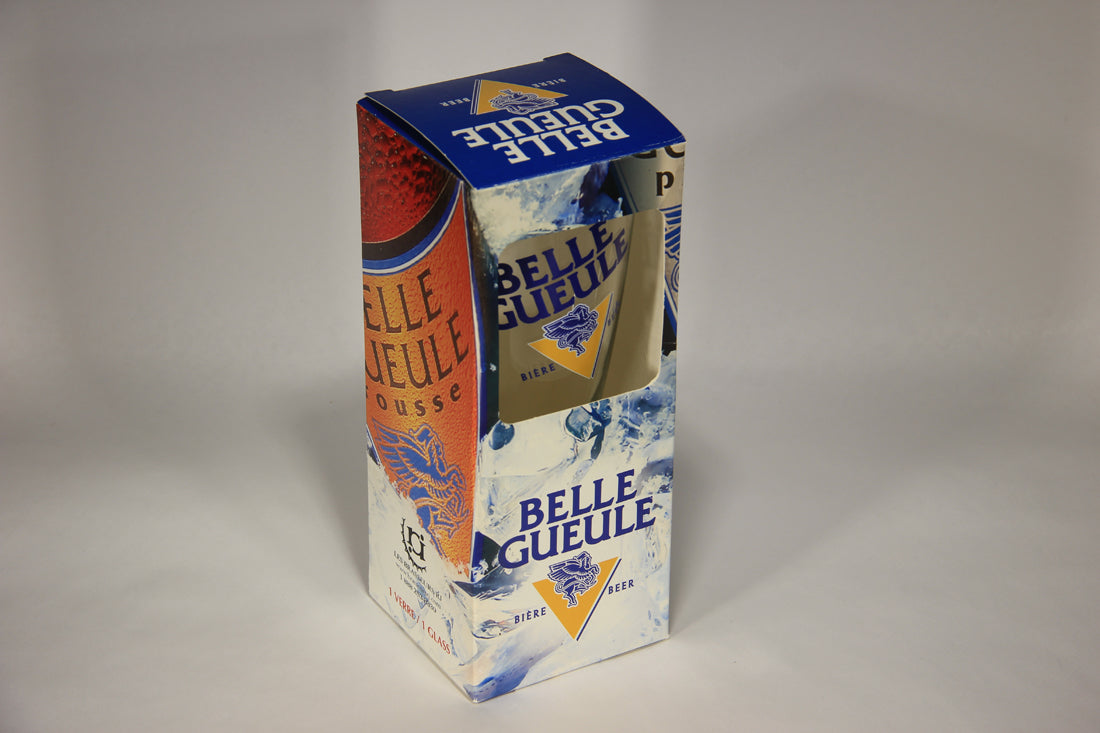 Belle Gueule Beer Pilsner Glass FR-ENG Box Canada Quebec L009597