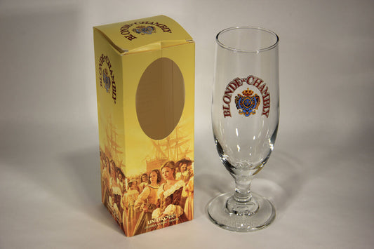 Blonde De Chambly Unibroue Beer Glass Boxed Canada Quebec French L009604