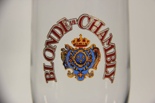 Blonde De Chambly Unibroue Beer Glass Boxed Canada Quebec French L009604