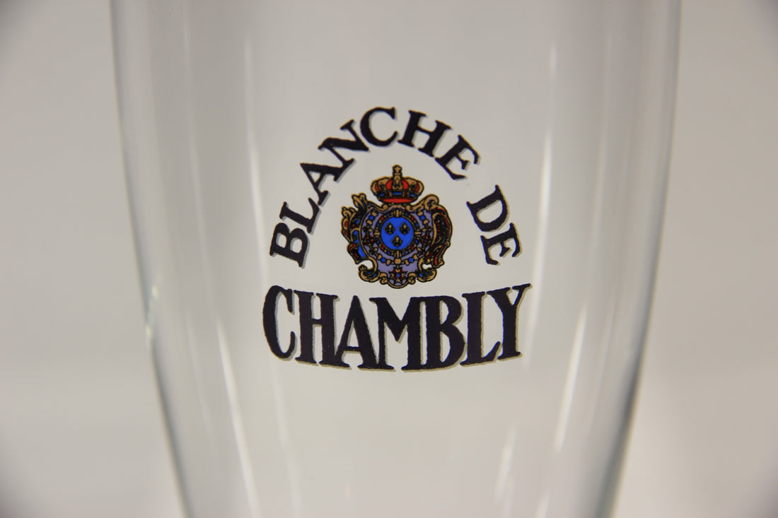 Blanche De Chambly Unibroue Beer Glass Boxed Canada Quebec French L009605