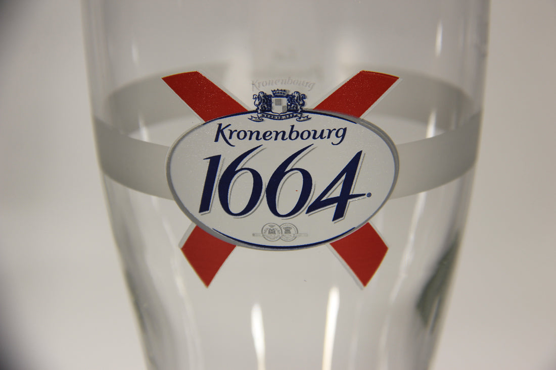 Kronenbourg 350 Years Limited Edition Beer Pilsner Glass FR-ENG Box France L009607
