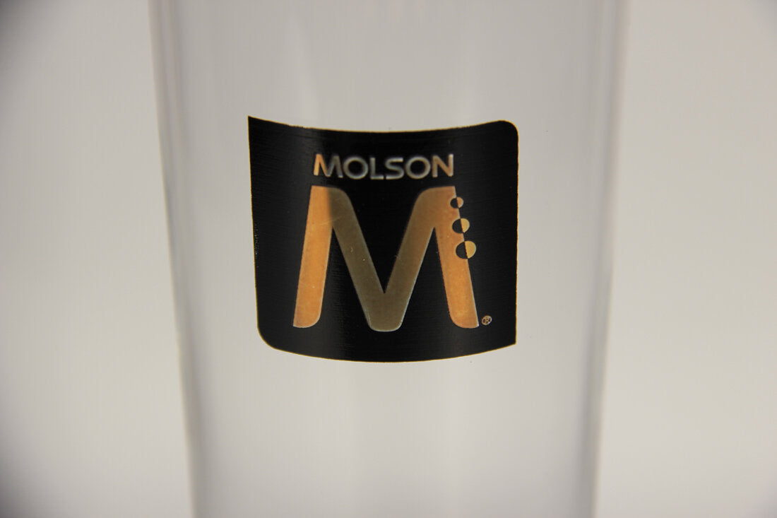 Molson M Beer Glass French Box Canada Lager Glass Type L009619