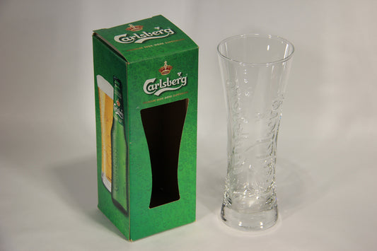 Carlsberg Beer Pilsner Glass Embossed 0.25L FR-ENG Box Denmark L009633